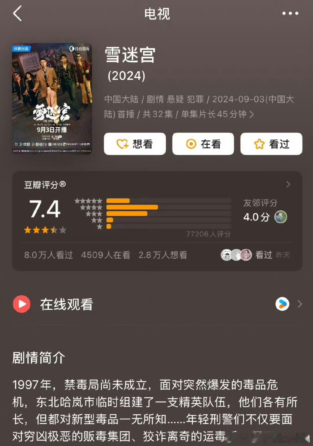 谁懂白夜剧场的含金量悬疑剧7分以上白夜剧场7占5悬疑剧7分以上白夜剧场7占5，这