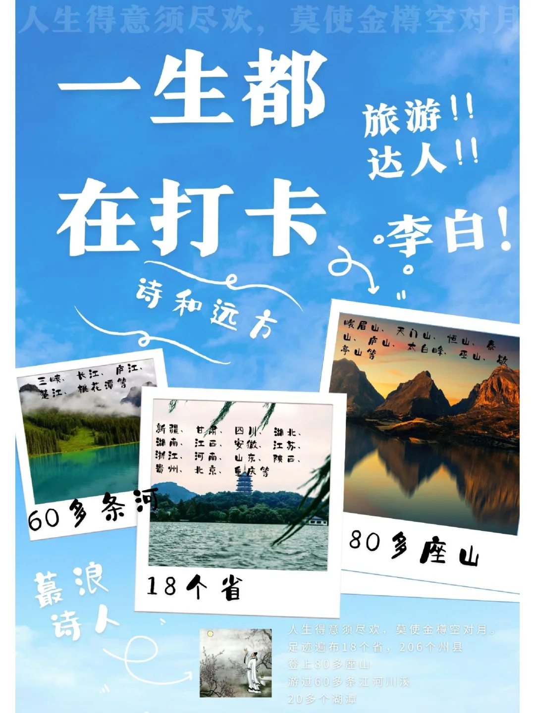 李白：提笔书恩仇，把酒话寂寥❗️