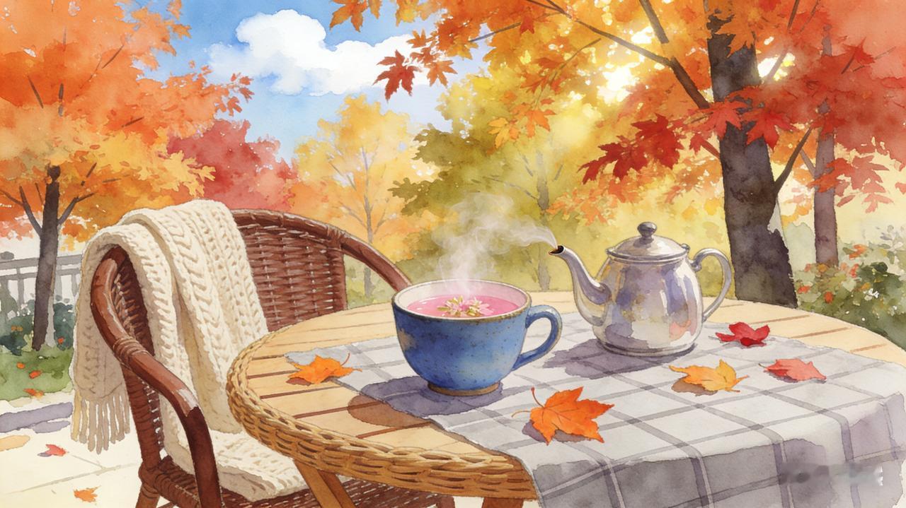 秋日的花茶，不似春茶那般鲜嫩清冽，也不似夏茶那般热烈奔放。它更像一位历经世事的女