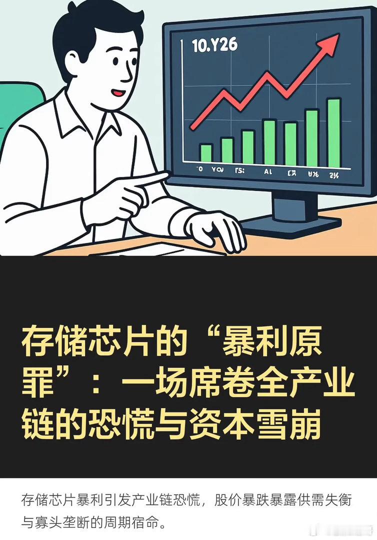 存储芯片的股价雪崩背后是其“暴利原罪”，这是一场席卷全产业链的恐慌与资本雪崩。一