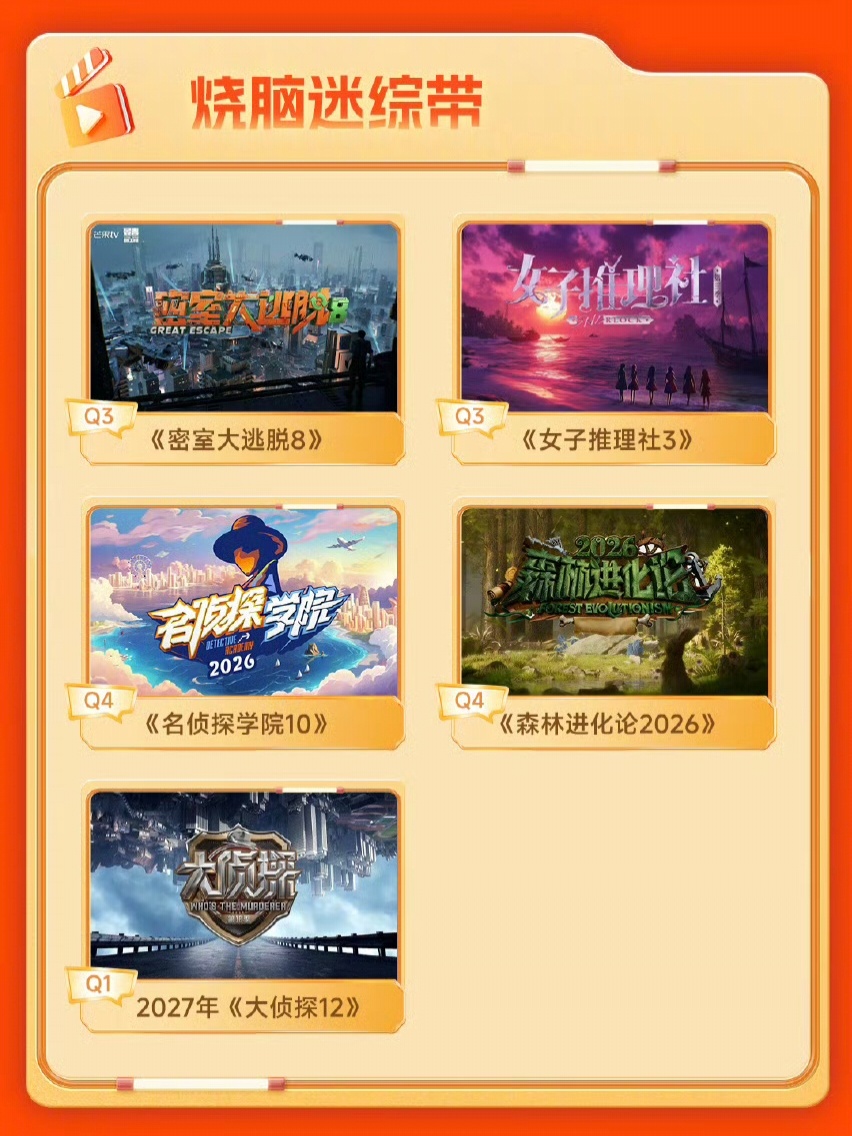 芒果招商会有《女子推理社3》，一定招商顺利