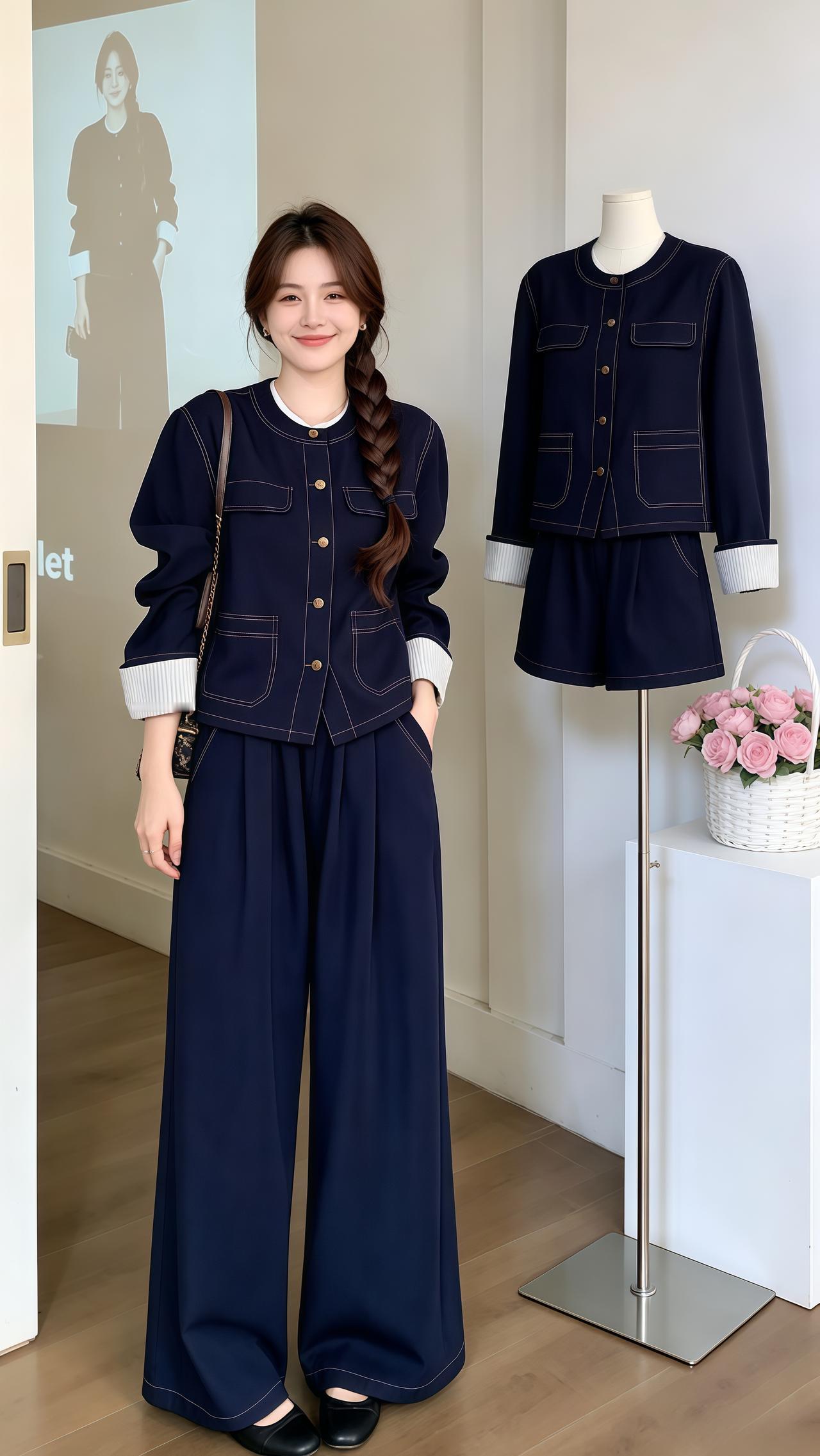 韩系通勤ootd 通勤穿搭参考 韩系穿搭秋季穿搭 大码女装