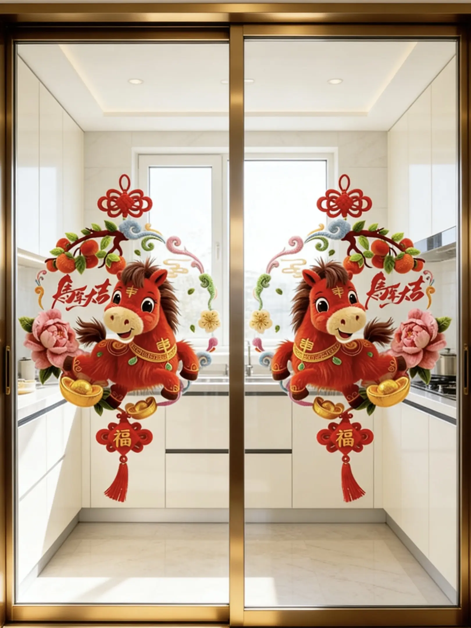 窗花 窗花贴 新年氛围感 马年大吉 家居好物