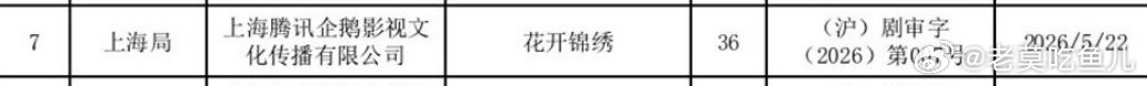 丁禹兮、邓恩熙《花开锦绣》过审下证 