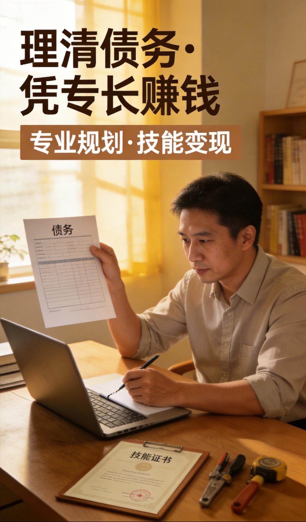 理清债务，凭专长赚钱