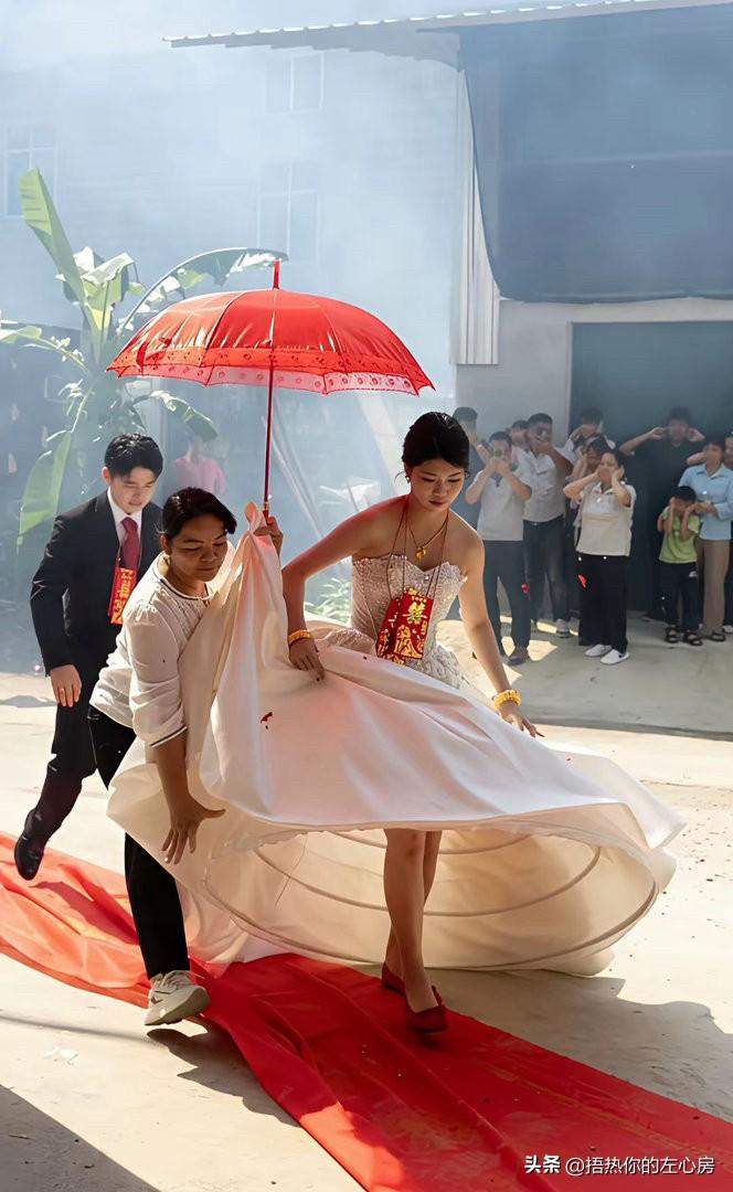 新娘提前预判了婚礼这天的大风！什么样的女人，让你一看就心情愉快婚礼