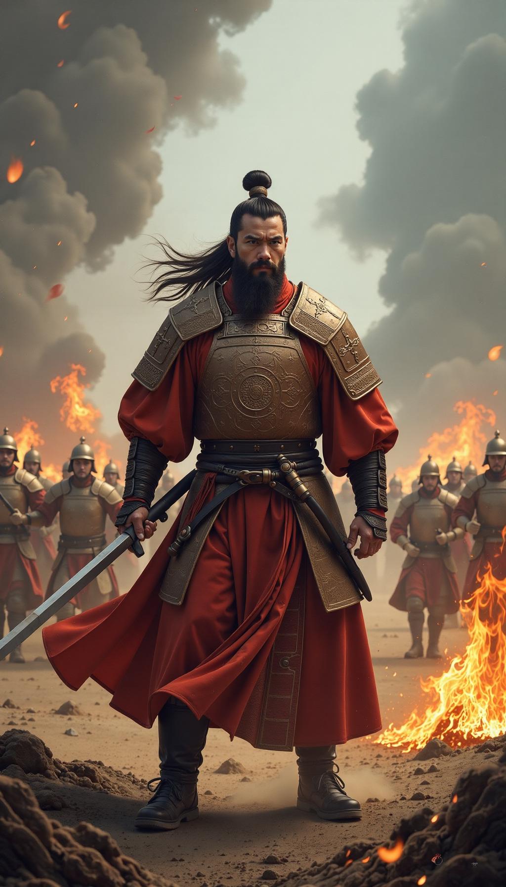 火烧连营：智慧、幽默与大度的传奇故事
在中国悠久的历史长河中，战场上的故事层出不