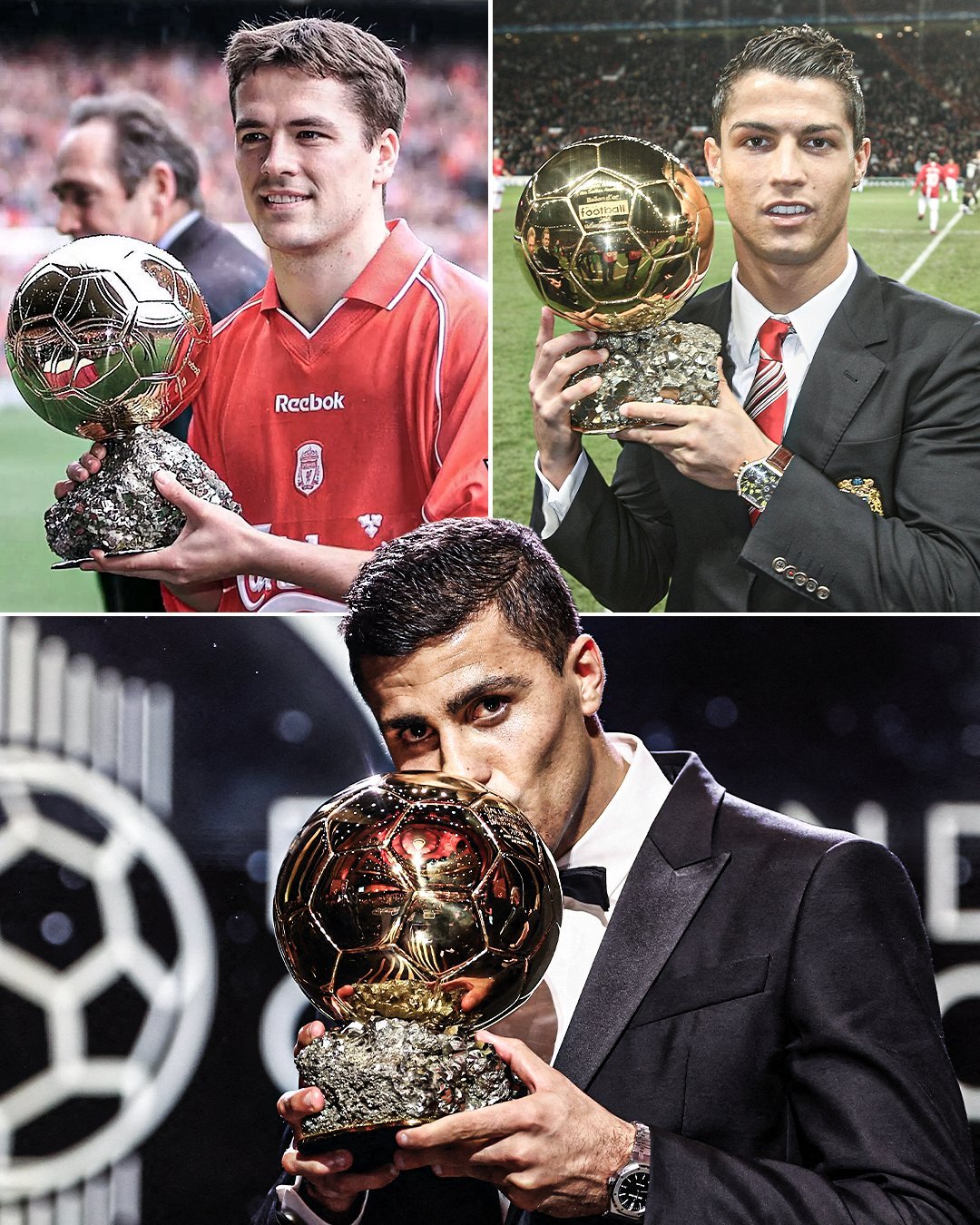 英超成立后，只有三人赢过金球奖。#罗德里获得金球奖# #2024金球奖大反转# 