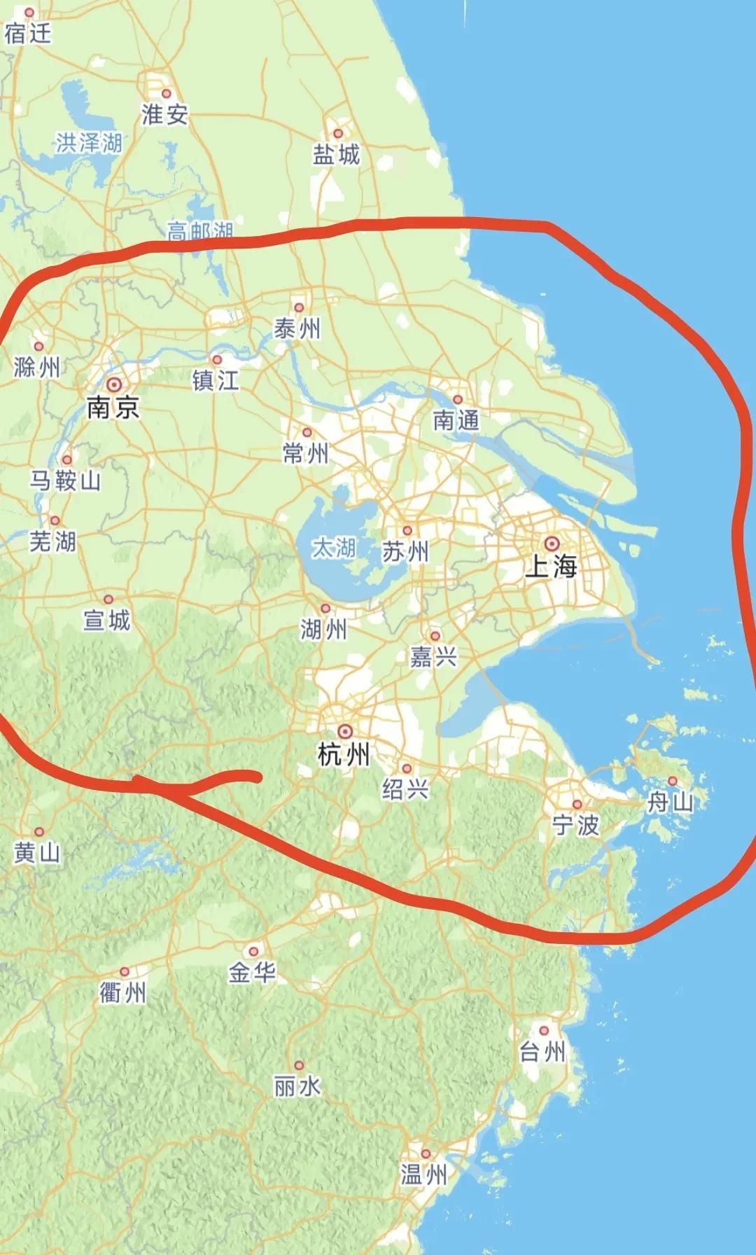 上海只发展沿长江带，上海也是杭州湾城市，但好像杭州湾沿海并没有得到发展。嘉兴和上