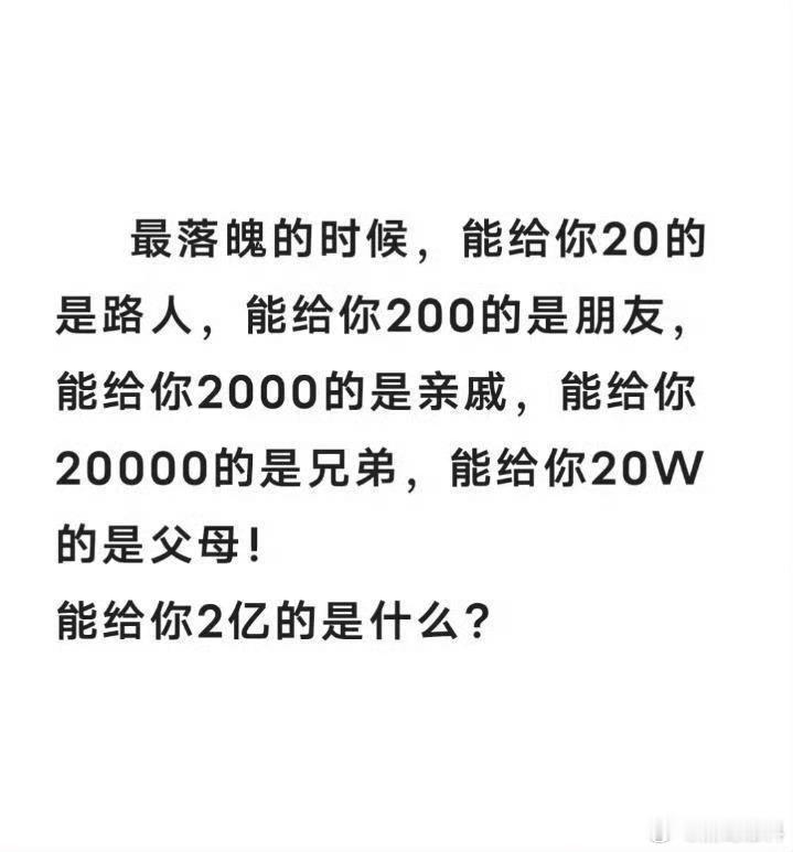 能给你2亿的是什么？ 