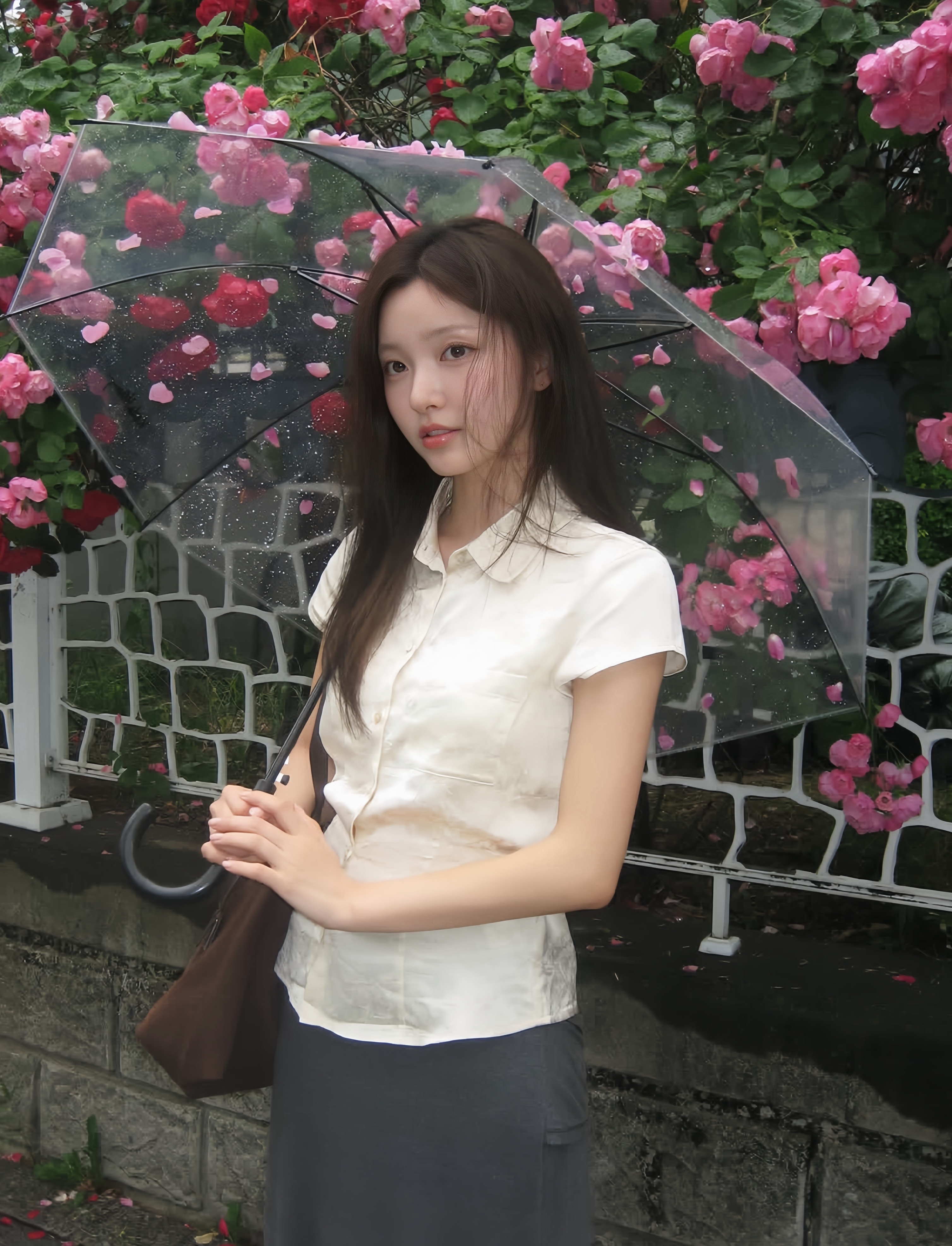 我做你倾斜的伞吧 让你的眼泪依在我的肩头 