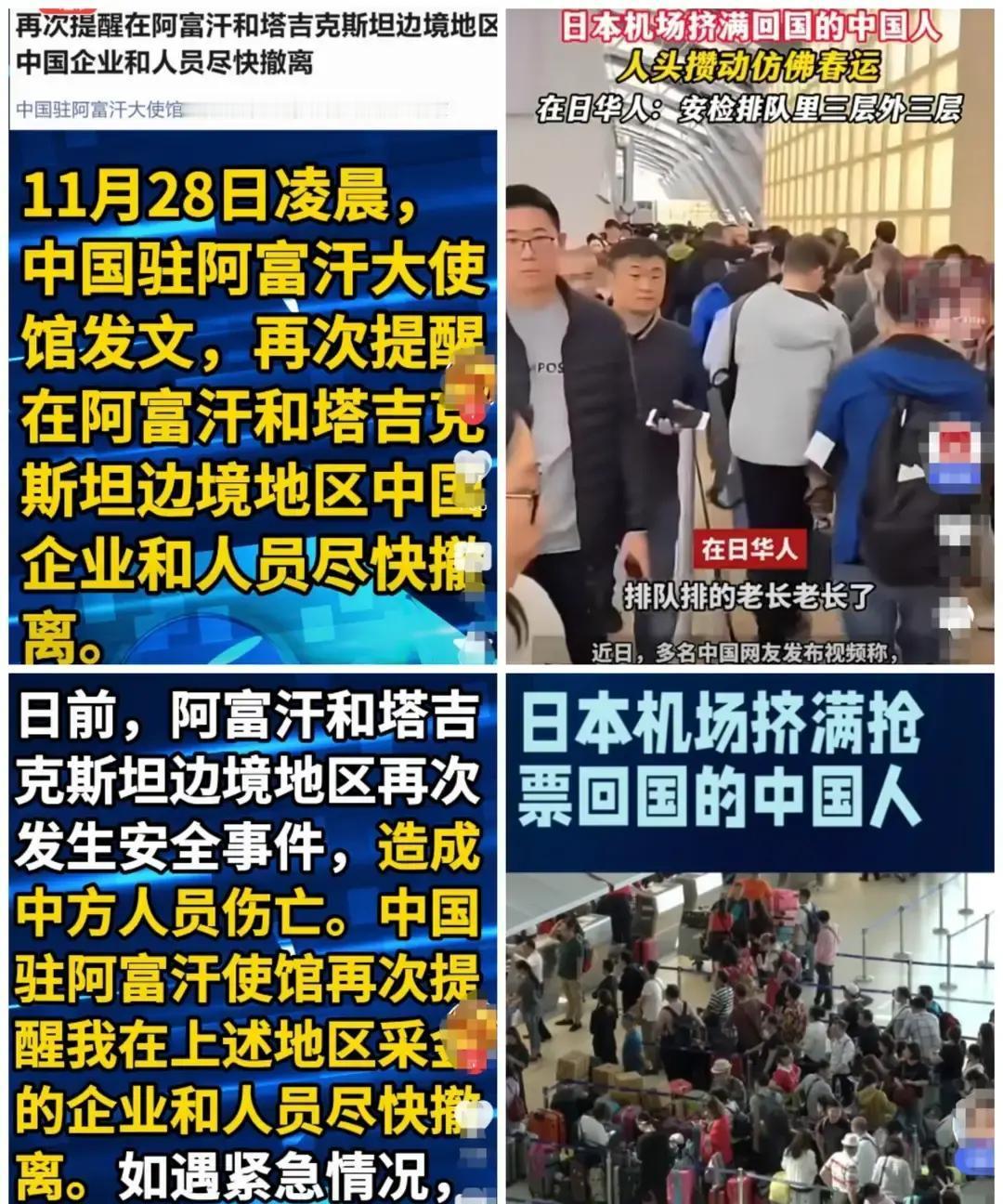 出手了！中国驻阿富汗使馆表态！
 
说白了，一旦使馆把安全提醒提到“尽快离境”这