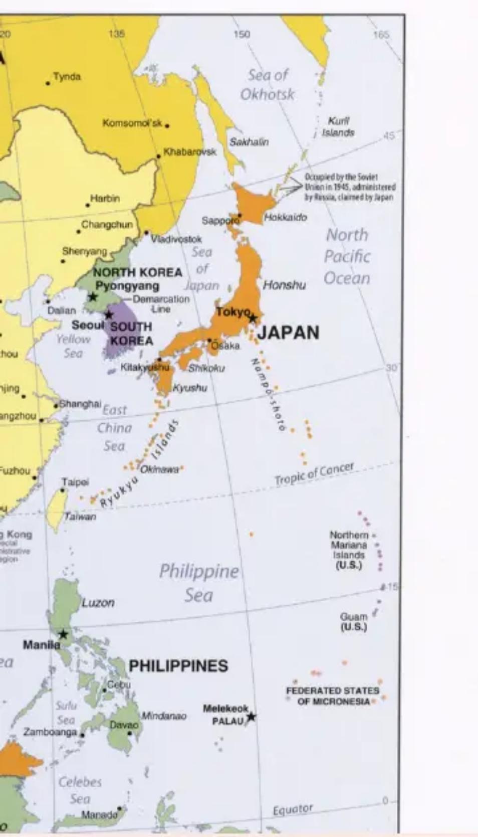 美国官方CIA地图是怎么表述北方四岛？他们特别标出来“俄罗斯管理 日本宣称”与土