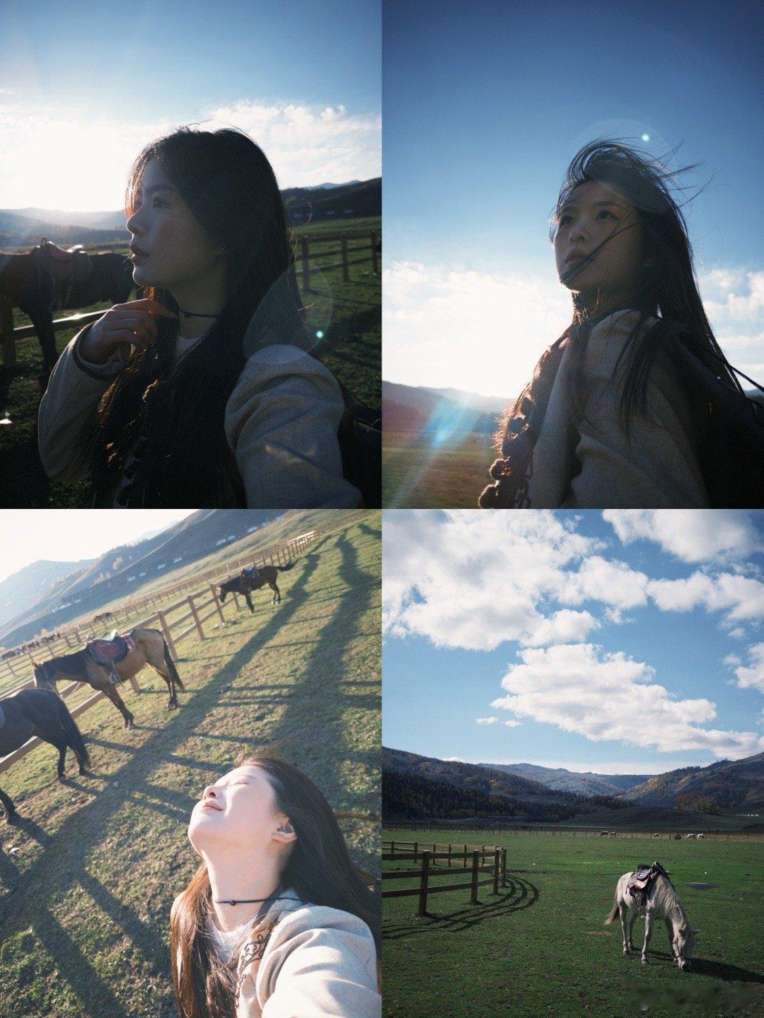 驯服了一匹小马儿 穿梭在无人的山间🍂  ​​​