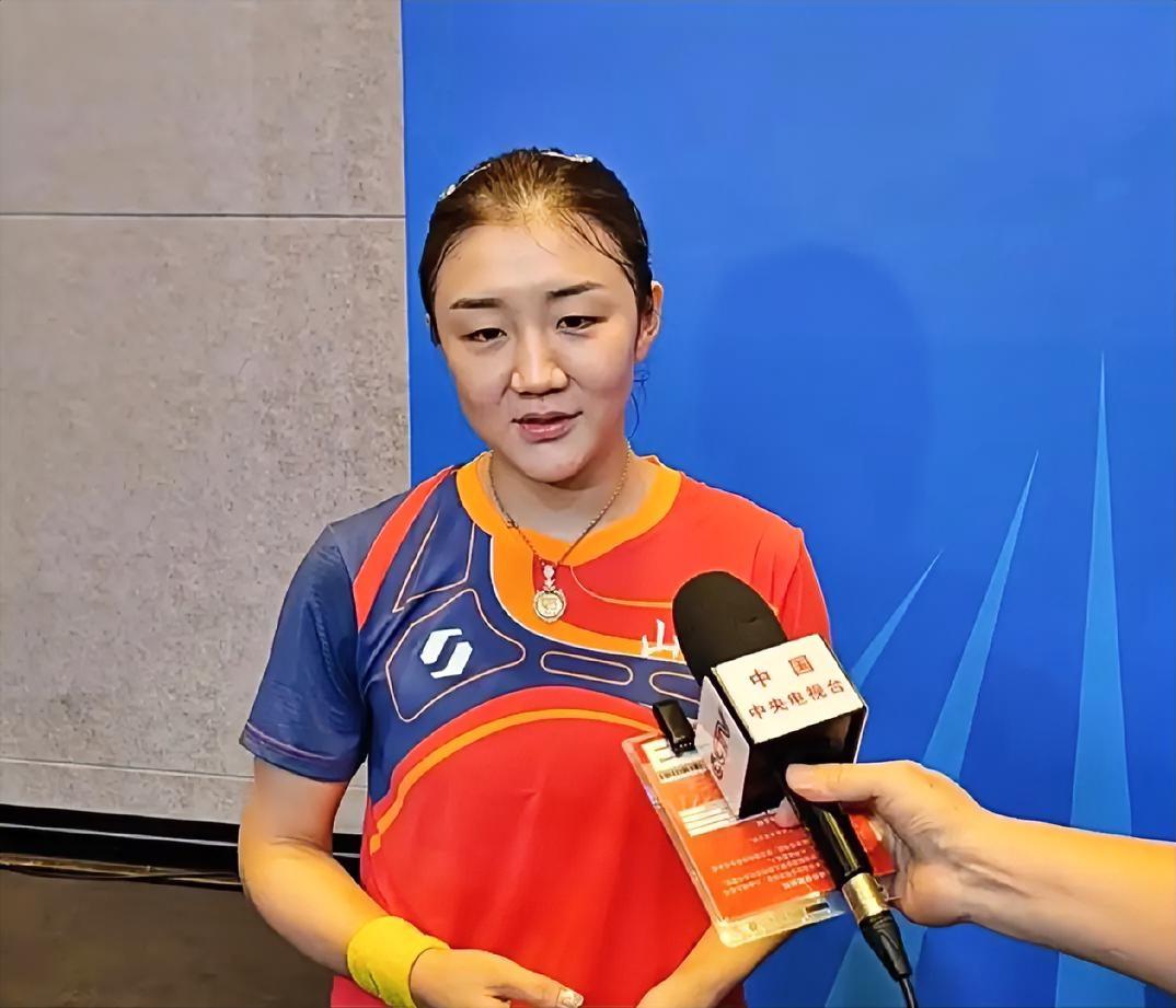 陈梦全运会首秀迎开门红，赛后终于接受采访：简单3 句话体现大格局！

陈梦说：阔