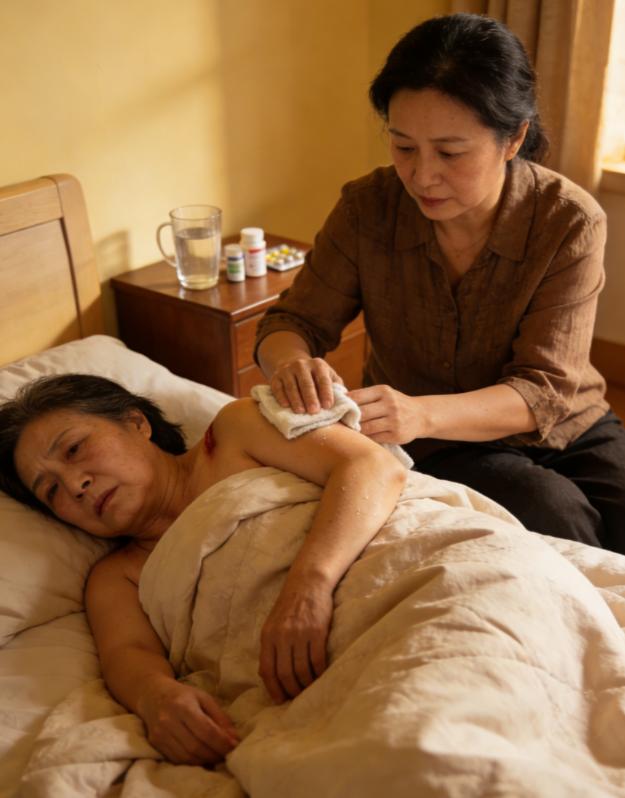 浙江一女子给瘫痪母亲擦身时，她突然说：你装的真像个孝子，每天不过帮我擦擦身子，却