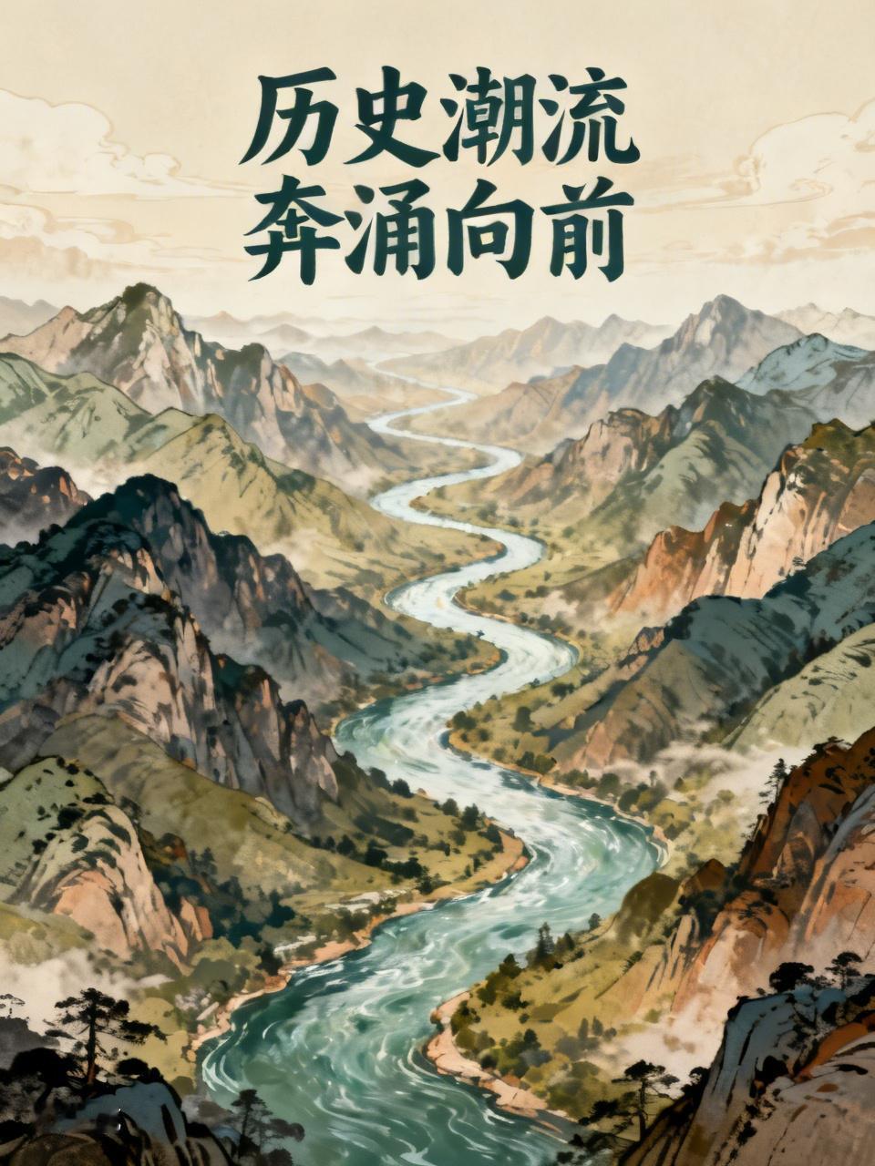 浩浩荡荡、气势磅礴、奔涌不息向前发展的历史潮流终将冲破一切陈规陋习，历史也将铭记
