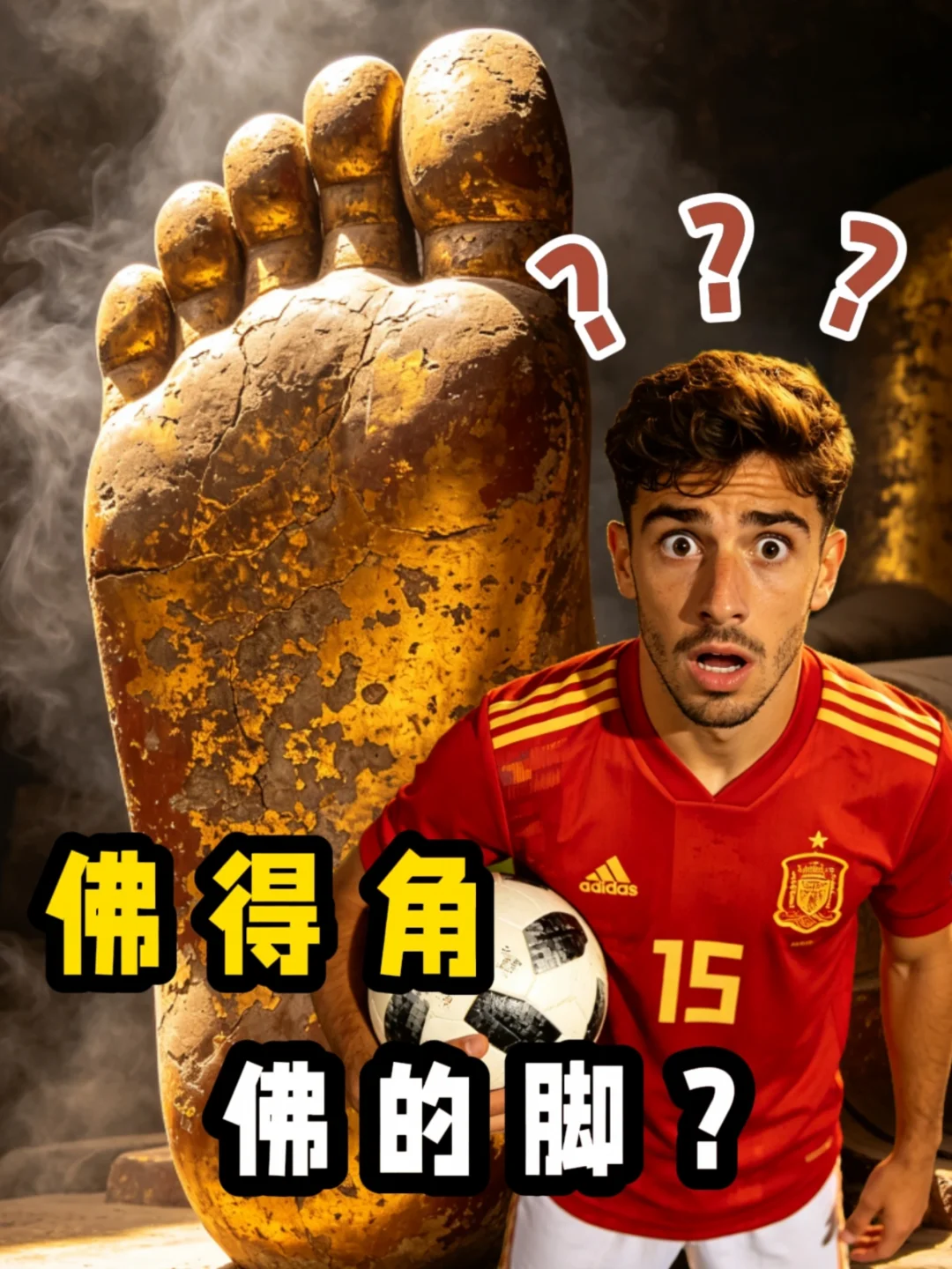 人的脚怎么能踢过佛的脚？