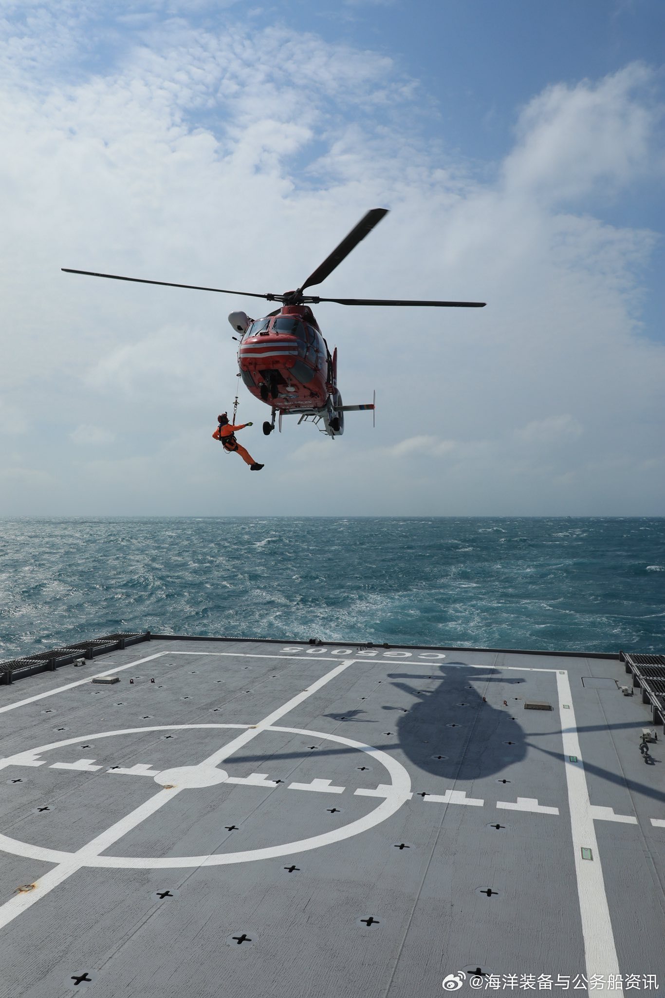 台海观察 【伪海巡署】近日，台湾省伪海巡署舰队分署5000吨级巡逻救难舰“台北”