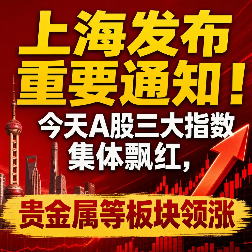A股反弹藏信号：科技、贵金属及上海资管新政
这次反弹，藏着比指数飘红更值得琢磨的