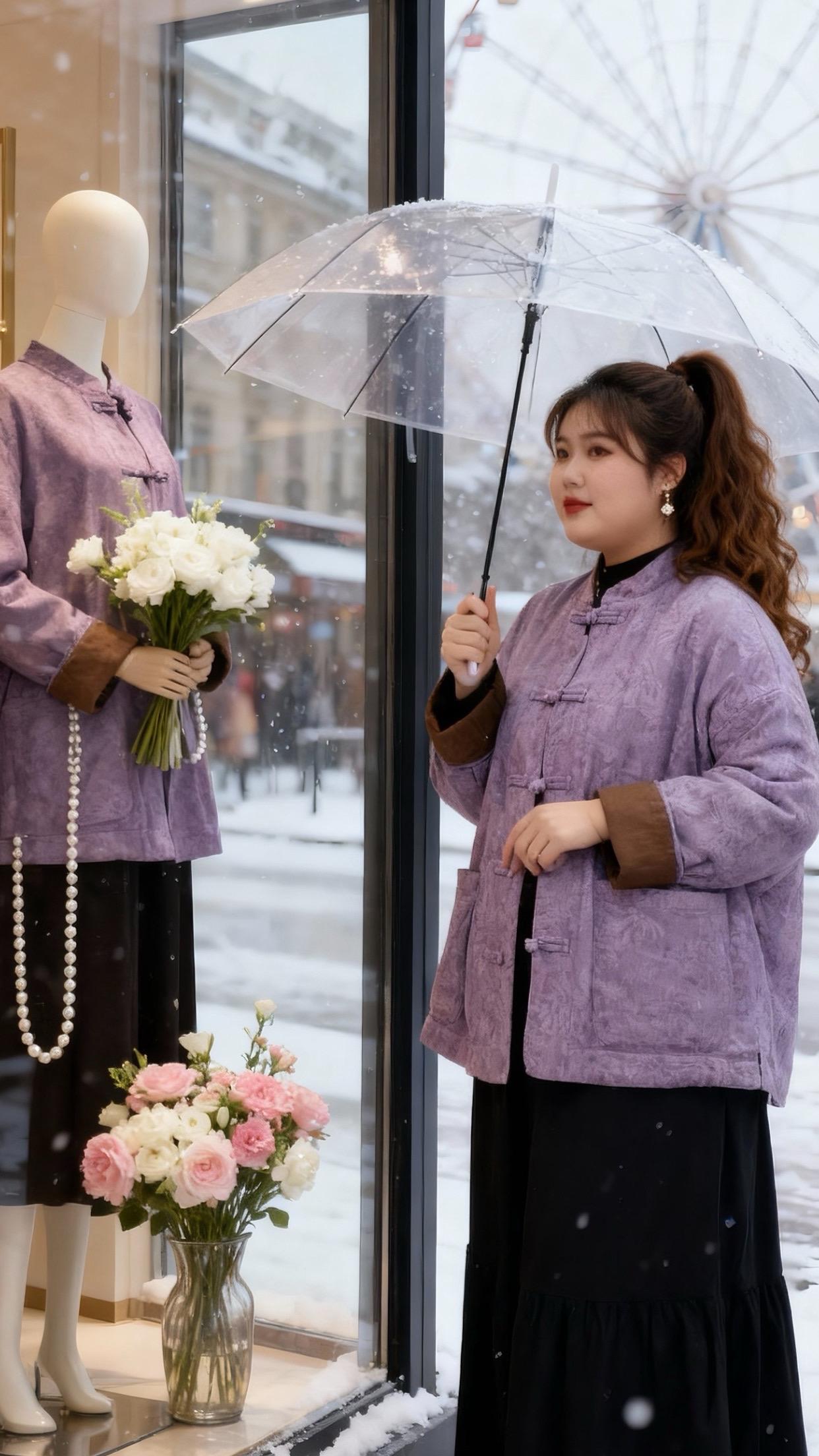 大码女装 穿搭女装 减龄气质 精致穿搭 高级穿搭