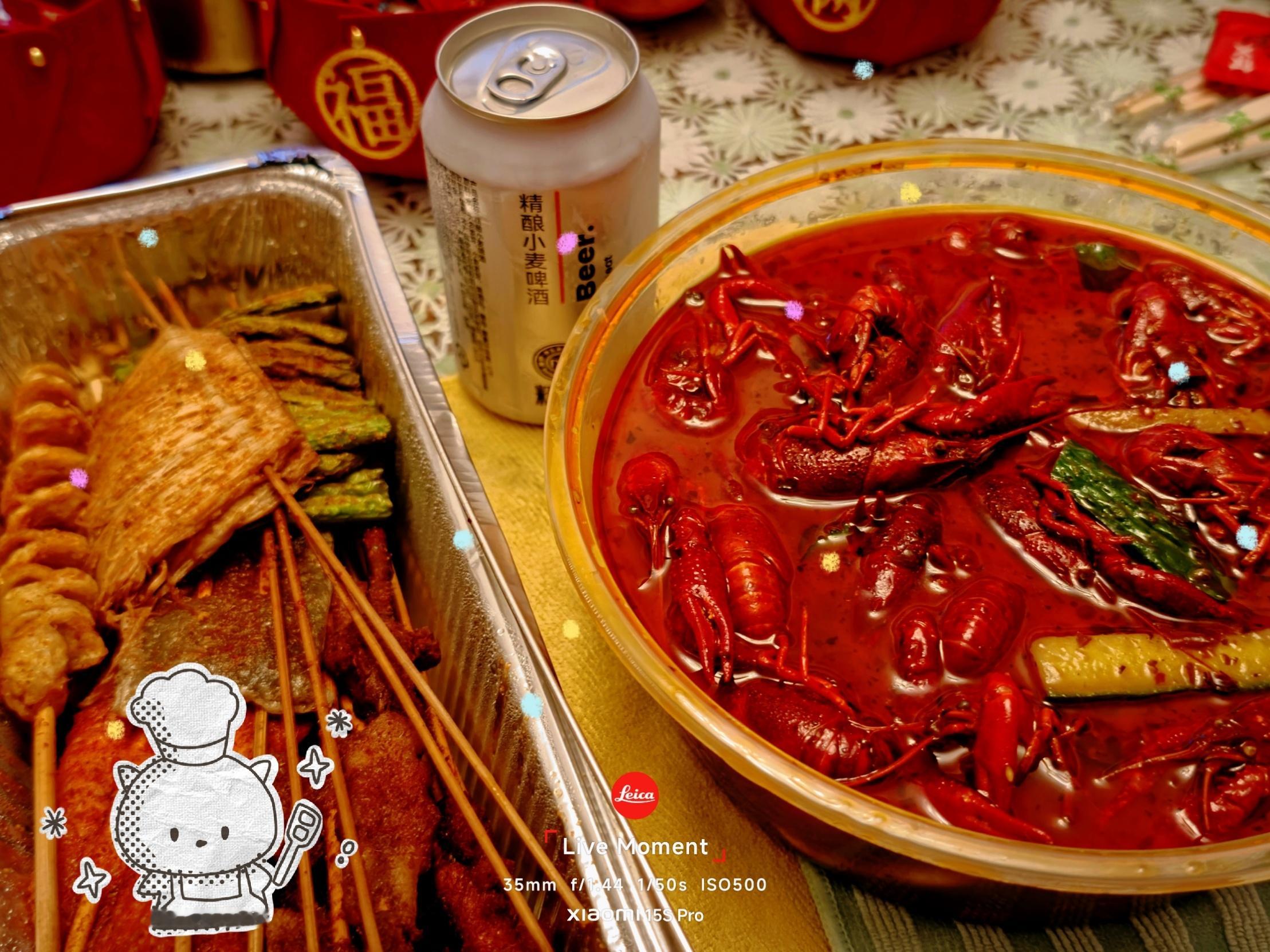 🍺深夜烧烤小龙虾（但是不好吃）长期饥一顿饱一顿的受害者出现了