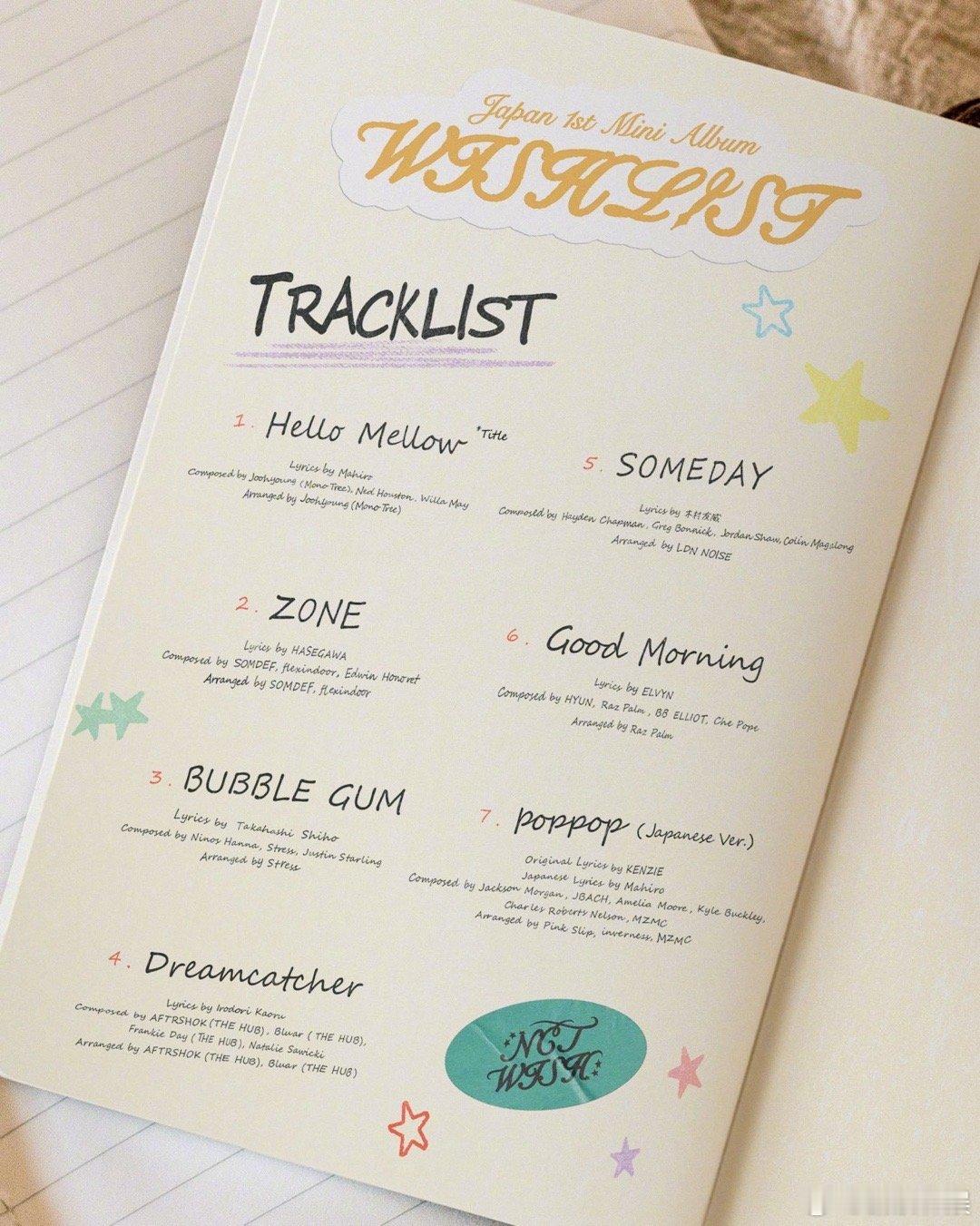 NCTWISH日专预告 NCT WISH NCT_WISH 日专《WISHLIS