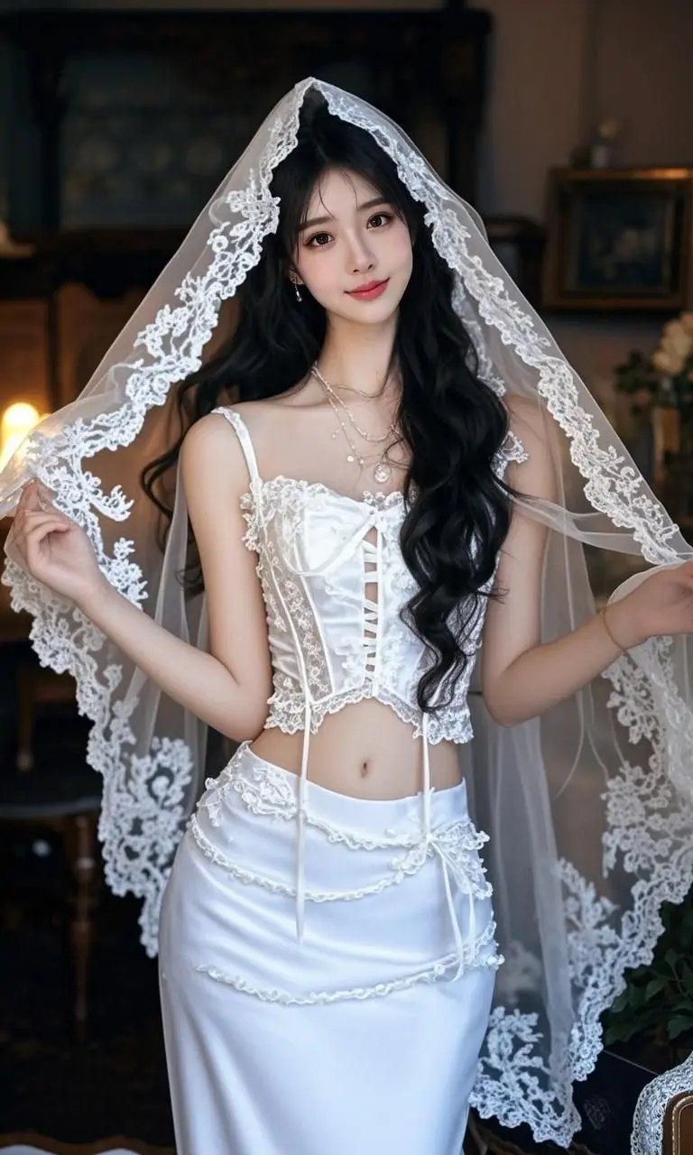 蕾丝幻梦 原来ai写真可以这么美 人生总得有一套ai写真吧 谁拍谁好看...