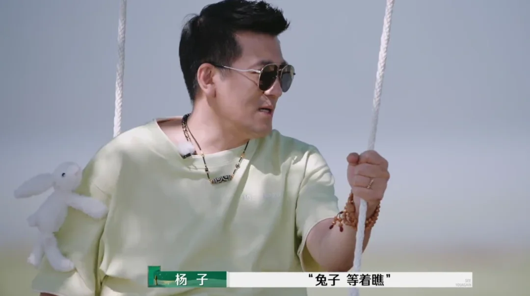 杨子衣服上的“兔子”，好有深意