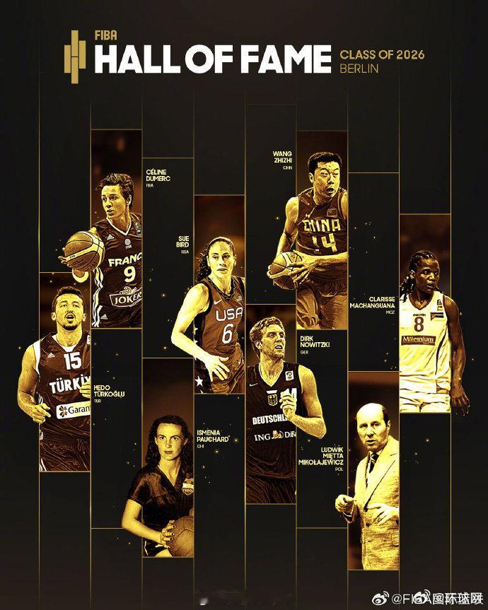 【王治郅入选国际篮联名人堂】据消息，2026国际篮联名人堂名单公布，中国男篮名宿
