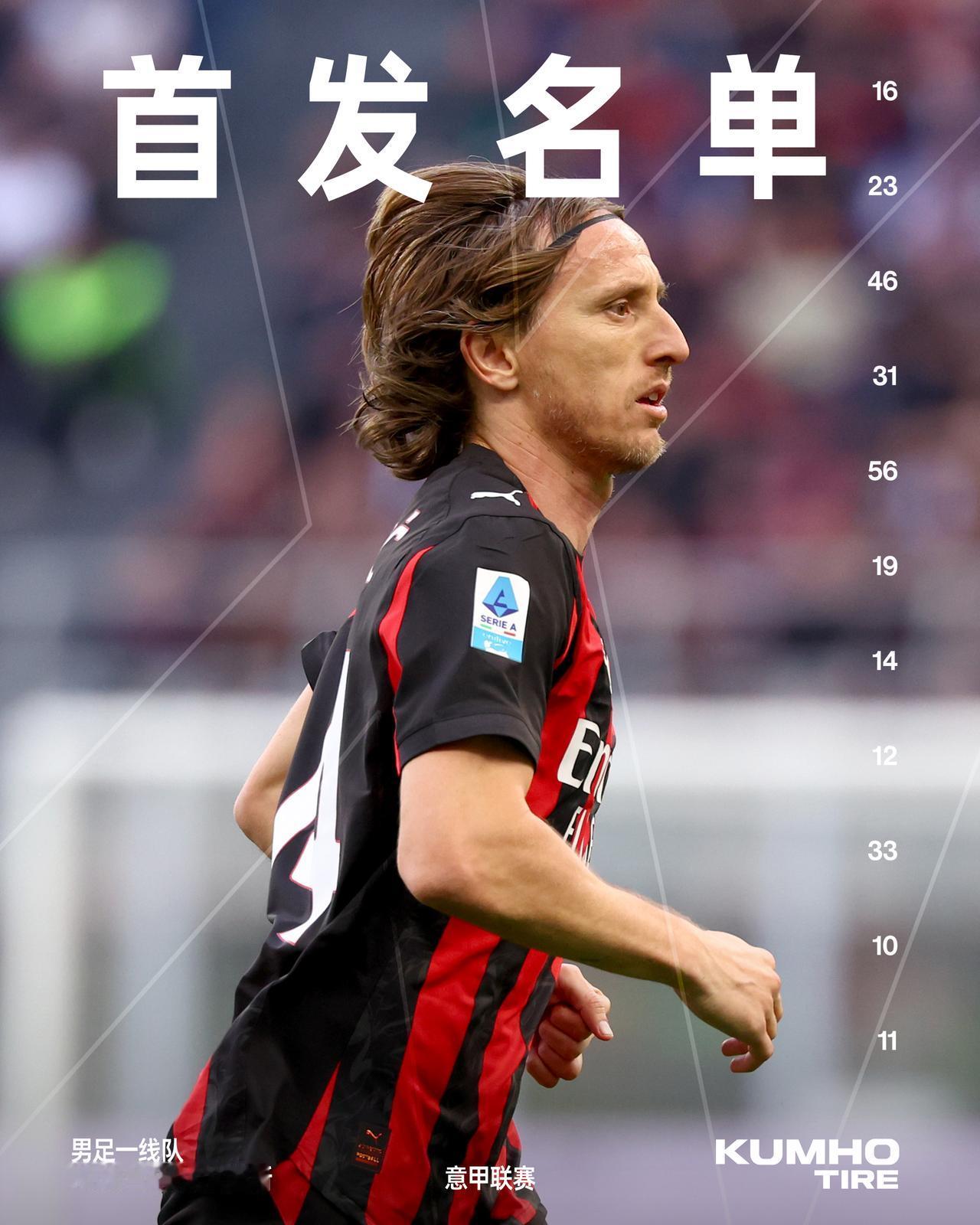 这是我们对阵尤文图斯的首发阵容📋