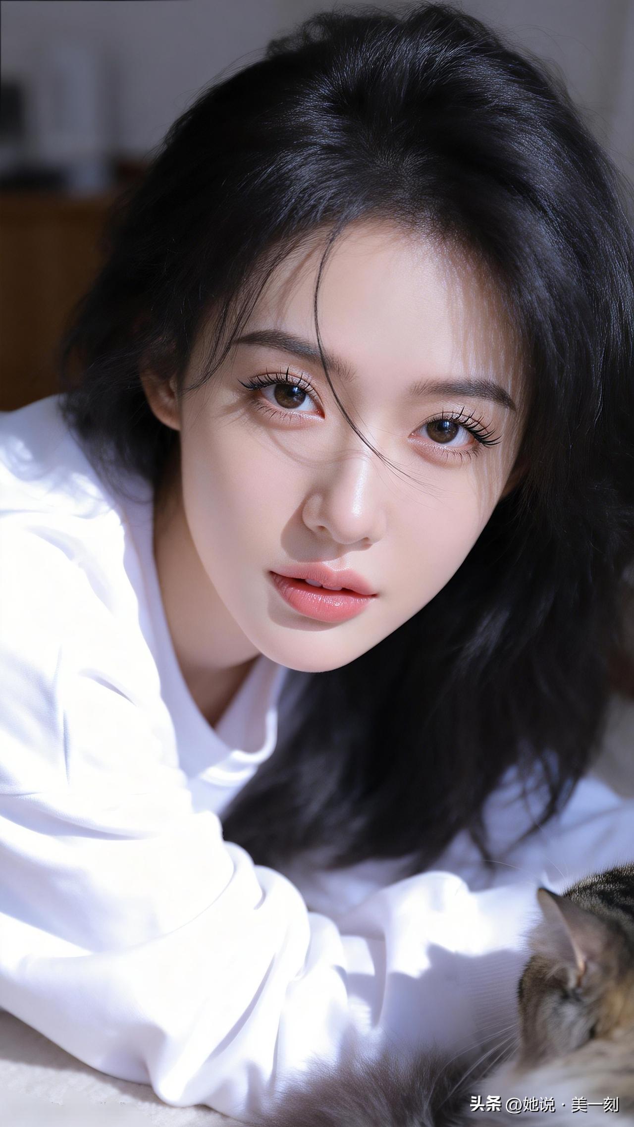 元气少女与猫咪的温馨时刻🌟