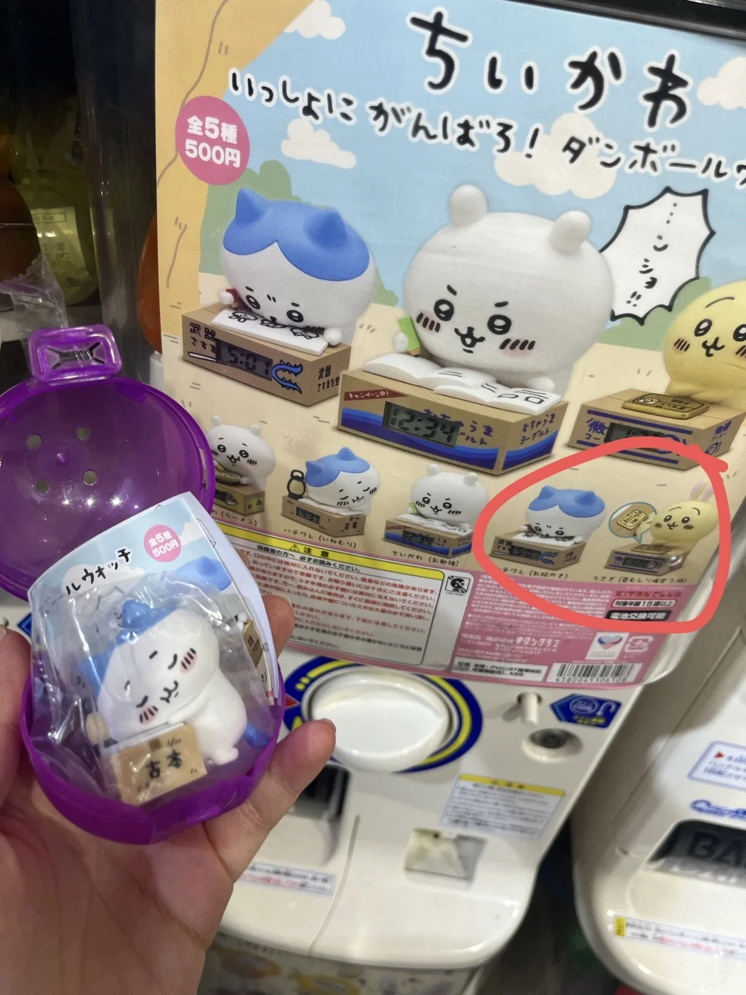 东京Chiikawa扭蛋求交换quq