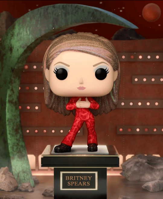 MrWG[超话]周边 Funko Pop！推出布兰妮的玩偶，经典红色乳胶紧身衣，