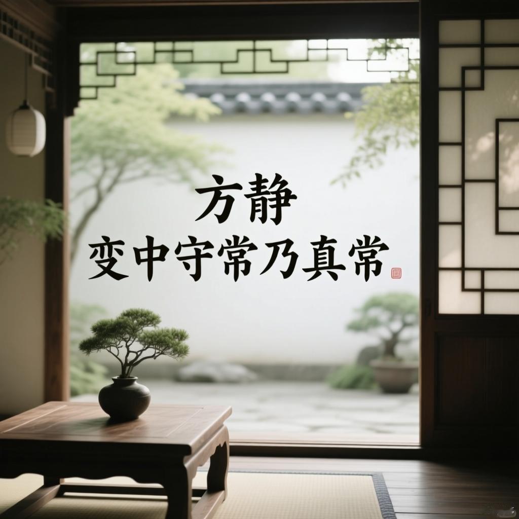 闹中取静方真静，
变中守常乃真常。