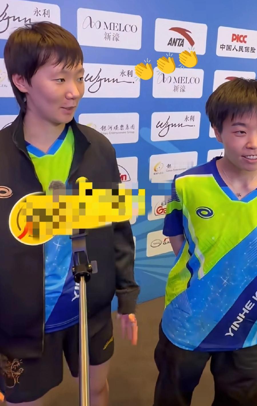 王曼昱鼓励队友展现高情商！！

昨天黑龙江的第一场团体比赛，赛后采访被鳗鱼又感动