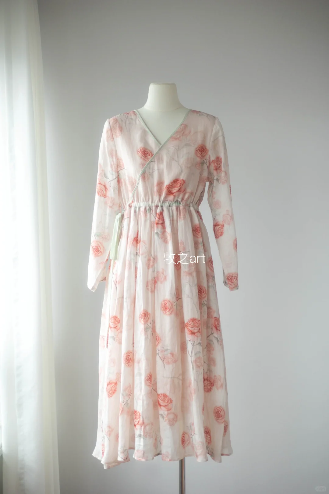 是浪漫的玫瑰～｜苎麻连衣裙