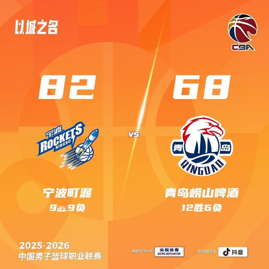 宁波町渥 82-68 青岛崂山啤酒 宁波男篮vs青岛男篮
宁波町渥：杰克逊25分