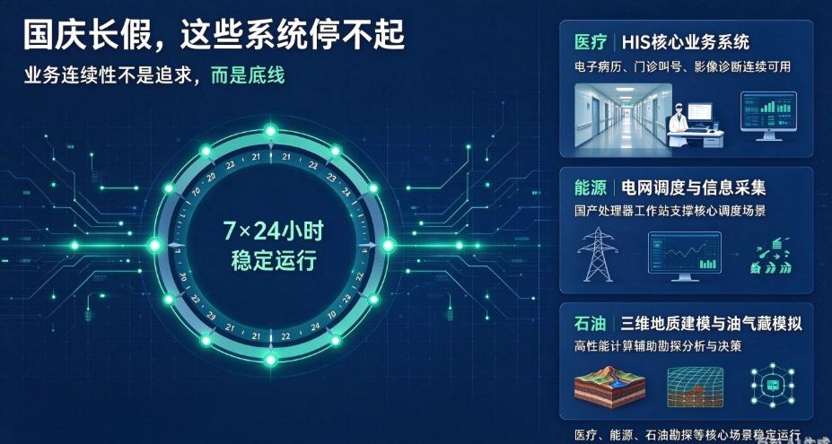 国庆聊一个严肃话题：哪些系统一分钟都不能停？
国庆长假，大部分商业活动可以暂停，