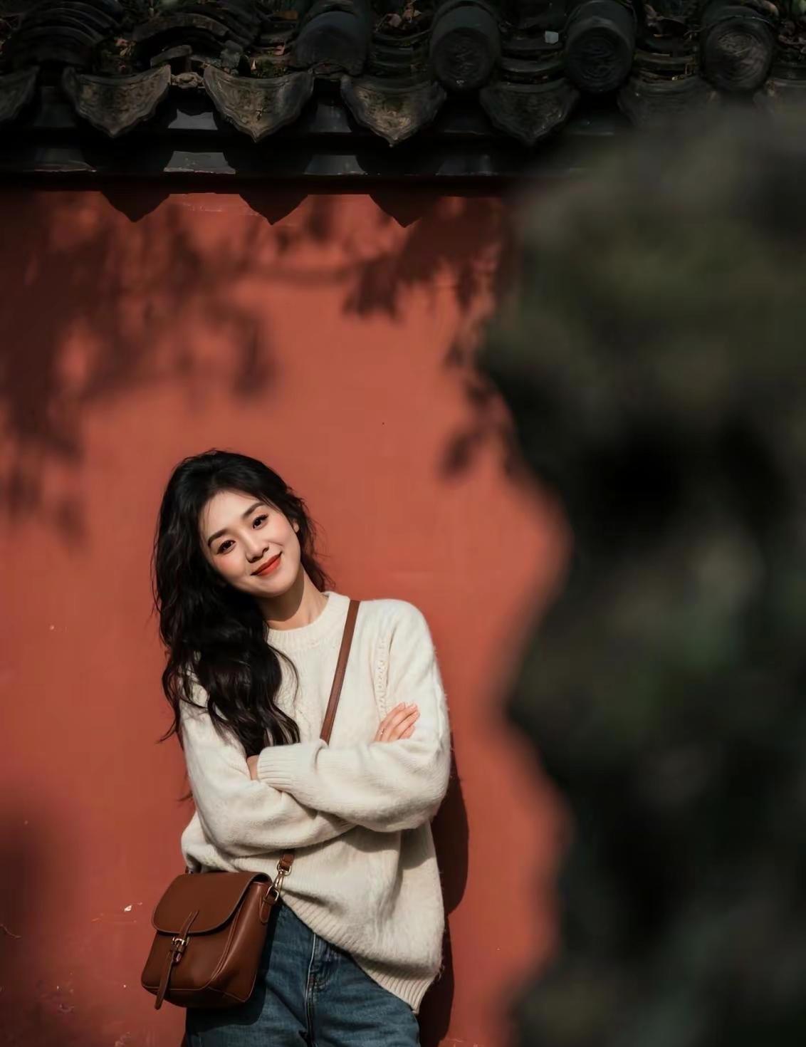 我希望。AI红墙生活照 随变ai随便玩 我明早起床就变成图片上的人