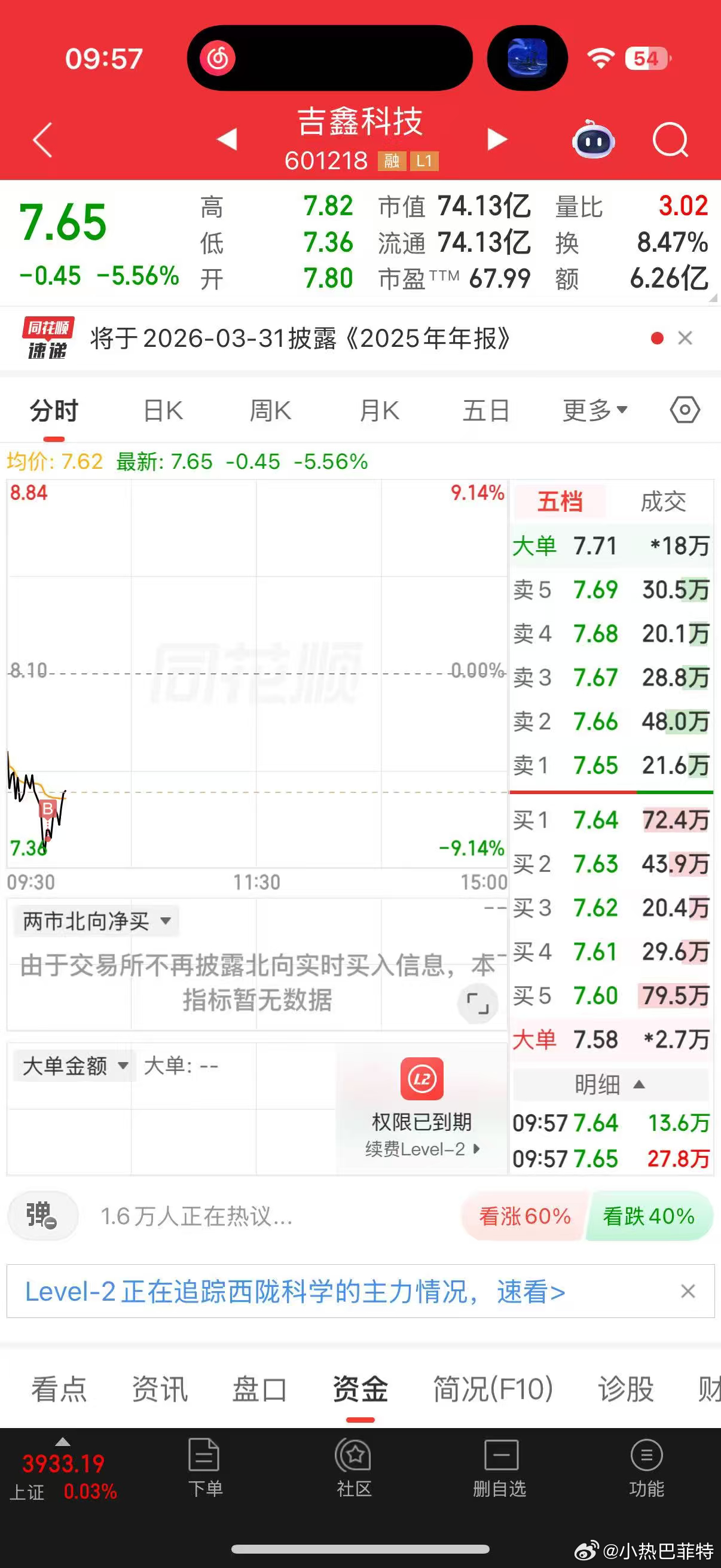 深水区抄了一点，分歧低吸，我要验牌！ 