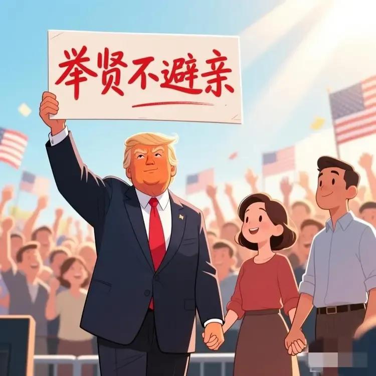 特朗普研习《左传.襄公三年》，活学活用，“举贤不避亲”
   美国总统唐纳德.特