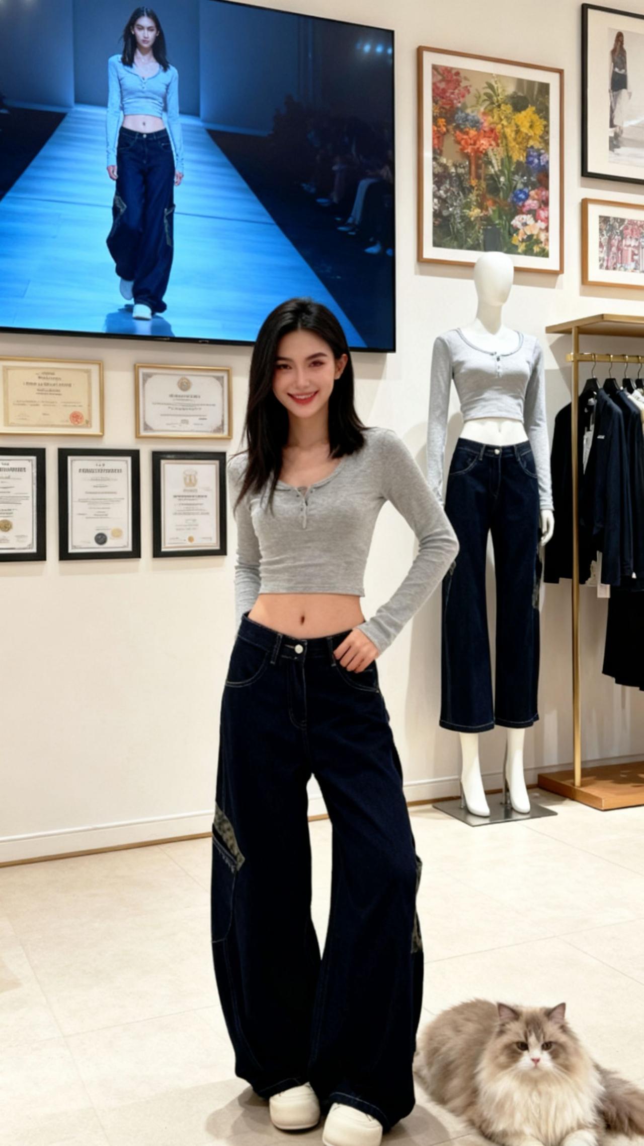 每日分享 穿搭 牛仔裤 高级感穿搭 辣妹穿搭