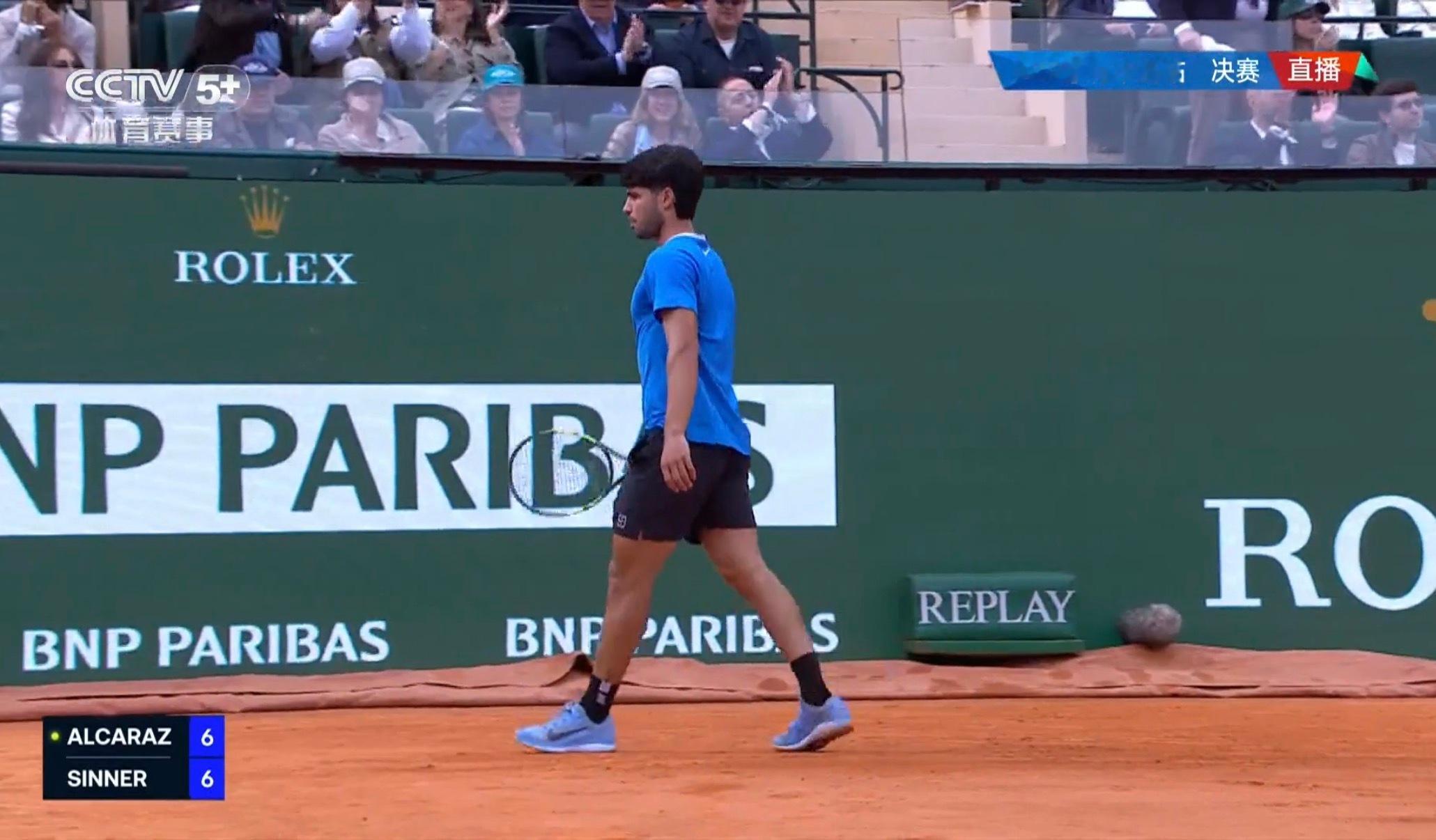 阿尔卡拉斯vs辛纳 阿卡辛纳首盘进入抢七阿尔卡拉斯辛纳赛季首次交手蒙特卡洛100