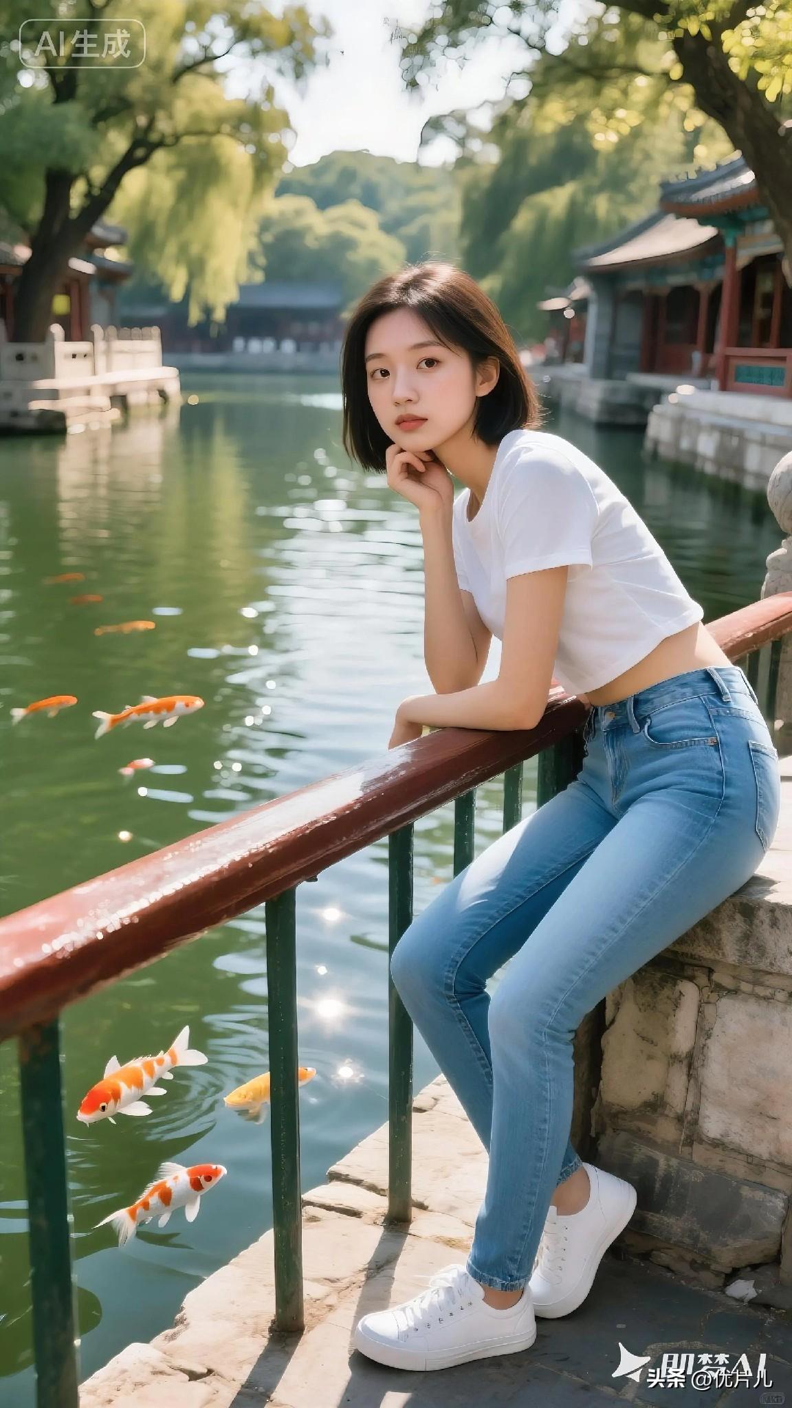 清风拂面，锦鲤相伴
不慌不忙，自在安然
最好的状态，是天然自成✨
 
东方美学 