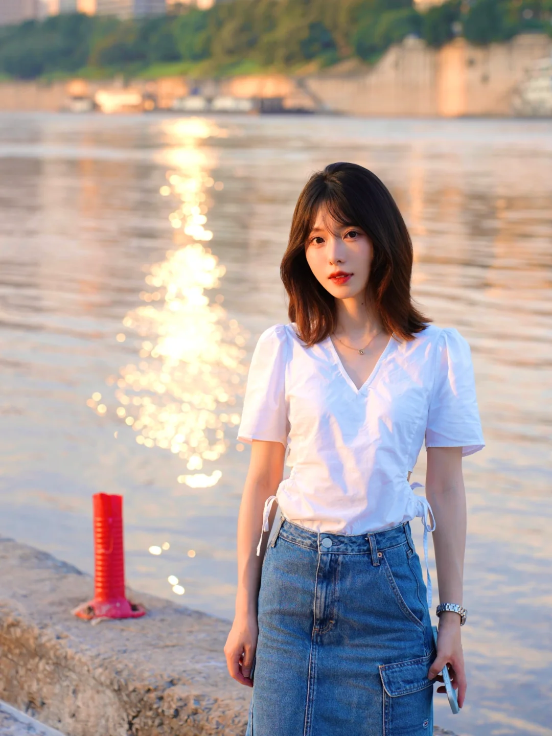 Summer vibe被傍晚的江边治愈🚣