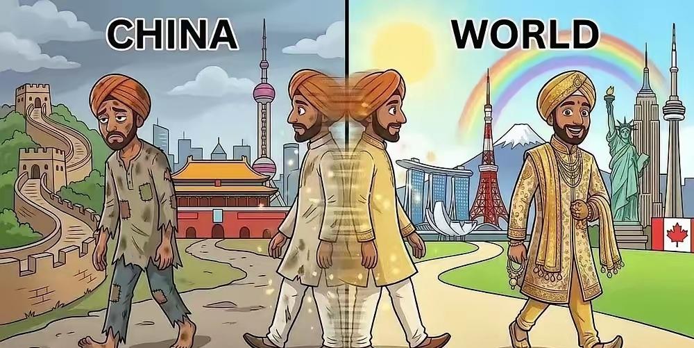 对于印度人就要用印度人能听懂的话他们才能明白。
有人在网上告诉印度人来东大你下世