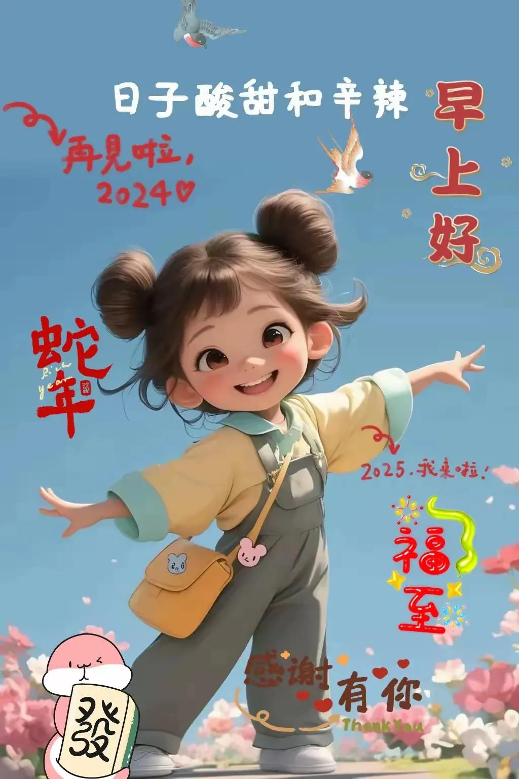 “2024再见啦，2025你好！”🌸✨