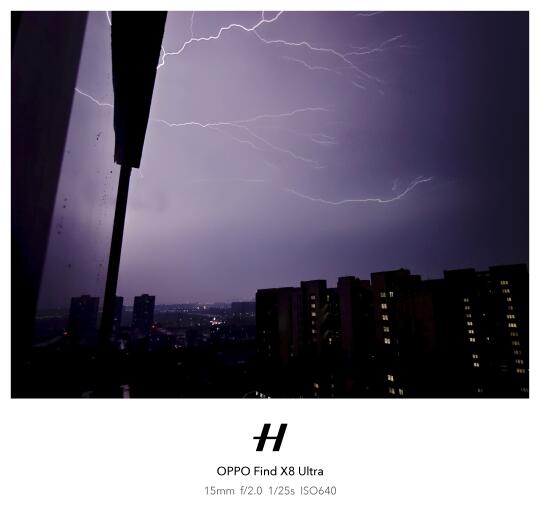 来用OPPO哈苏拍的雷电🌩️