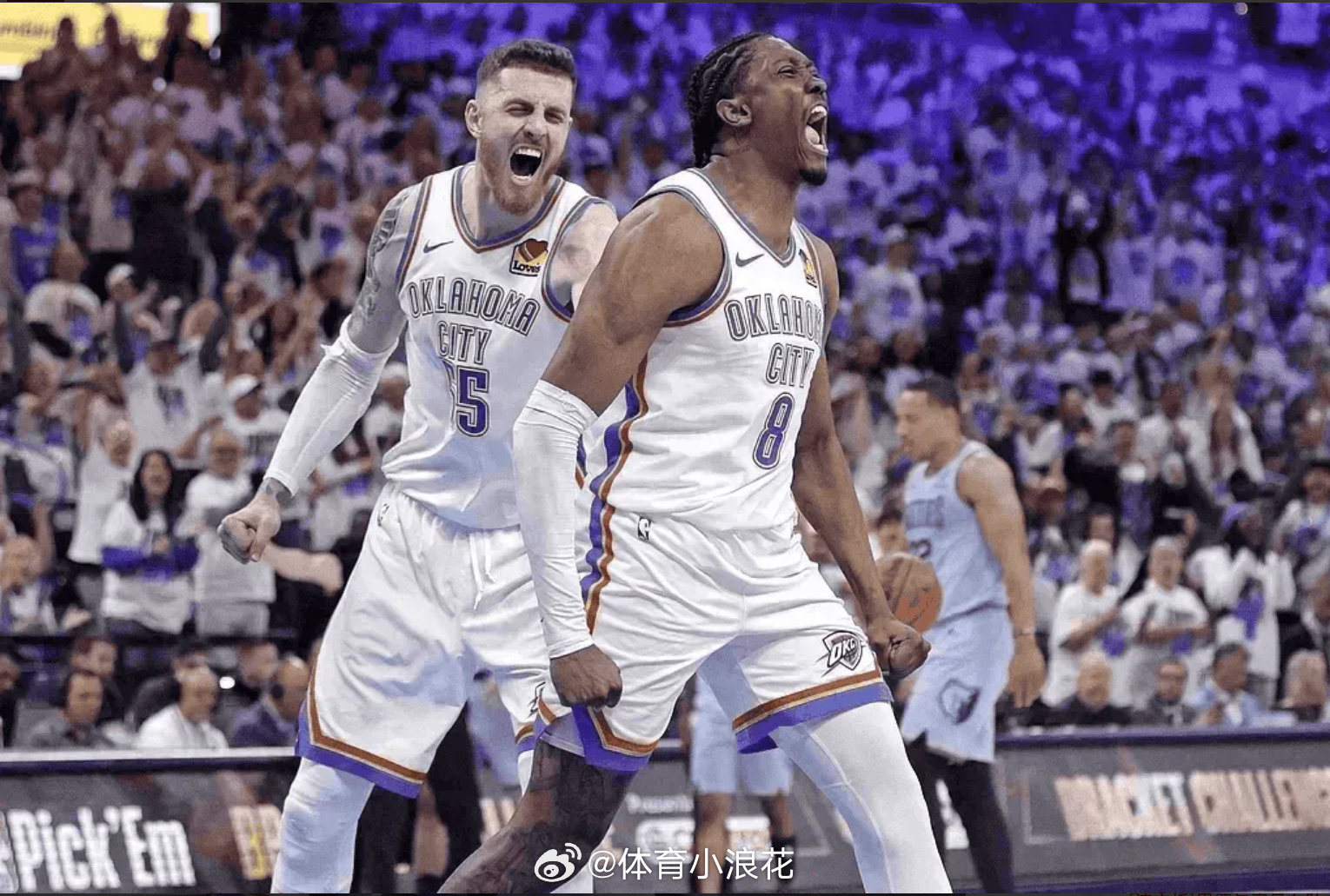 改变命运！去年雷霆次轮天王山主场大败，今日末节逆转今日的NBA季后赛，雷霆主场1